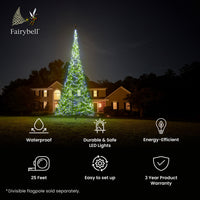 Fairybell | 25ft | 1,500 LED lights | Blue/Green